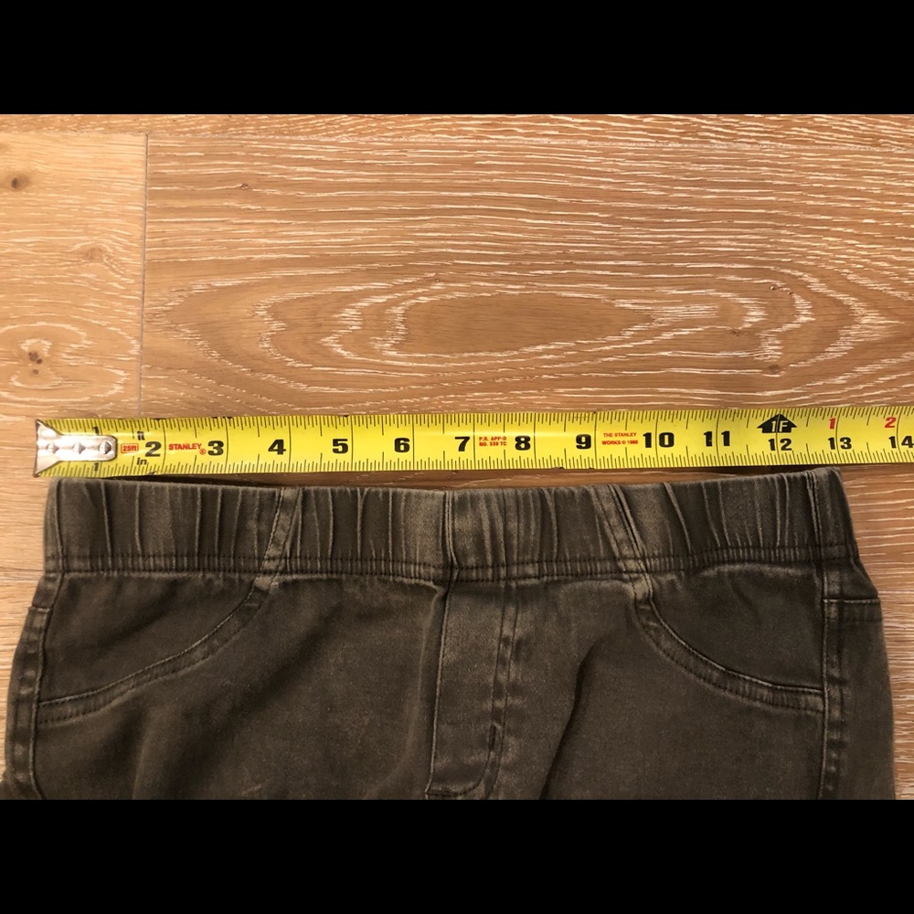 Moto-style Staccato Jeggings, distressed olive - Picture 3 of 8
